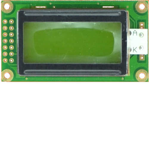 Character Display LCD 8 by 2 backlit WH0802A