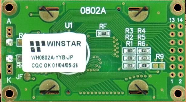 Character Display LCD 8 by 2 backlit WH0802A - Image 3